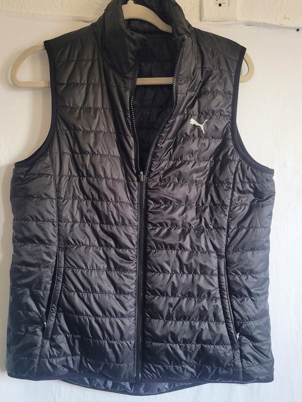 Puma Women's Black Quilted Lightweight Vest